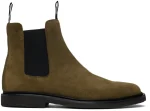 Classic Waxed Suede Chelsea Boots Khaki- Common Projects